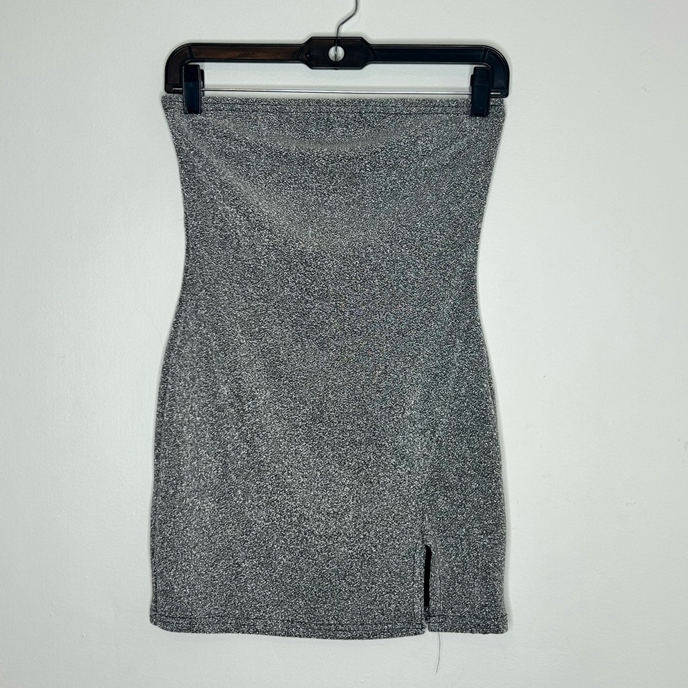 Sliver Sparkle Tube Dress